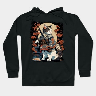 Japanese Cat Samurai Katana Catana - Cat lover Hoodie